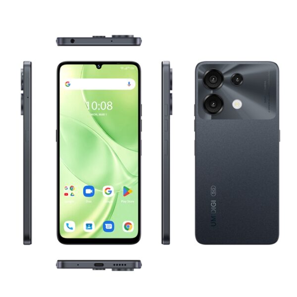 UMIDIGI G9 5G, 6 GB + 128 GB, seitlicher Fingerabdruck und Gesichtserkennung, 6,75 Zoll Android 14 UNISOC T765 Octa Core, Netzwerk: 5G – Bild 2