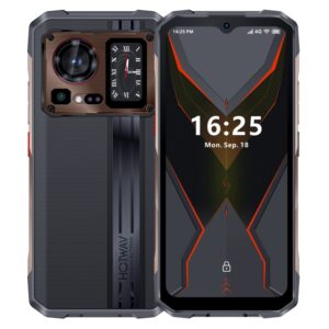 HOTWAV Cyber ​​15, IP68/IP69K Robustes Telefon, 10800 mAh, 6,6 Zoll Android 13 MediaTek MT6789 Helio G99 Octa Core, Netzwerk: 4G, NFC, OTG, 12GB+256GB
