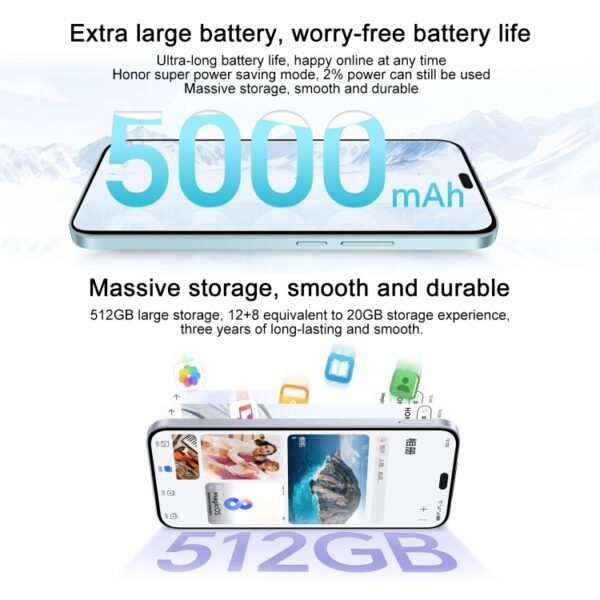 Honor X60i+, 8 GB + 256 GB, Bildschirm-Fingerabdruck, 6,7 Zoll MagicOS 8.0 Dimensity 6080 Octa Core, Netzwerk: 5G, OTG, unterstützt Google Play nicht, 8GB+256GB – Bild 6
